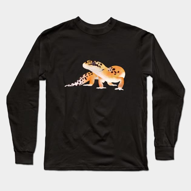 Leopard Gecko, Gecko Lovers, Painted Gecko Long Sleeve T-Shirt by sockdogs